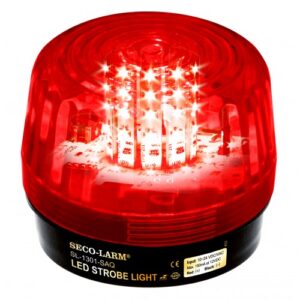 LUZ ESTROBO LED  ROJA SIRENA UL 54 LEDS  12-24VDC VAC  SECO-LARM SL-1301-SAQ/R