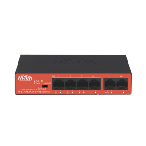 SWITCH WITEK POE 4FE+2FE CCTV+WATCHDOG+40W+250M   WI-PS205H V2