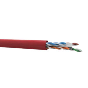 CABLE UTP TRANSMISION DATOS GIGALANU/UTP 23AWGX 4PARES CAT6 CMR ROJO ROHS FURUKAWA 23400070
