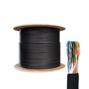 CABLE TELEFÓNICO 50 PARES 0.50MM INTEMPERIE NEGRO CARRUCHA X METRO (610M)