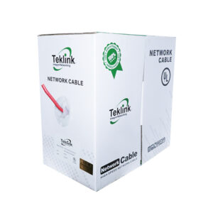 CABLE UTP TEKLINK CAT5E - INTERIOR - 24 AWG - 305M 100% COBRE UL  ETL - ROJO