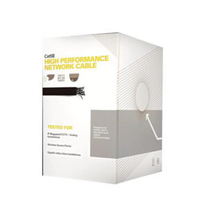 CABLE UTP CAT5E  PARA INTERIOR  CCA  NEGRO 305 METROS LINKP