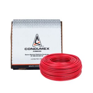CABLE #10 ROJO 100 METROS CONDUMEX CM10R
