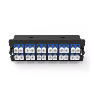 Placa para Adaptadores SC / LC Fibra Óptica, 180x40mm, 12/24 hilos