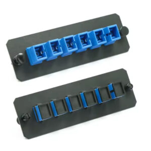 Placa para Adaptadores LC / SC Fibra Óptica, 180x40mm, 6/12 hilos