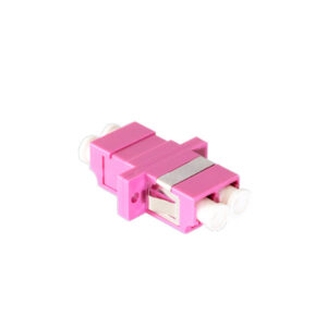 ADAPTADOR FIBRA LC/UPC MM OM4 DUPLEX COLOR VIOLETA TEKLINK