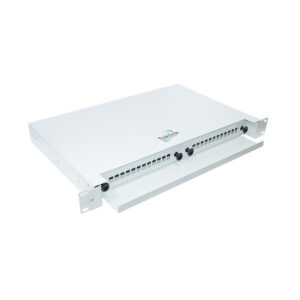 PATCH PANEL FIBRA ÓPTICA, MONTAJE RACK DESLIZABLE, (ODF) 24 HILOS GRIS TEKLINK FIB-DTLPP-24 - Imagen 3