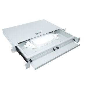 PATCH PANEL FIBRA ÓPTICA, MONTAJE RACK DESLIZABLE, (ODF) 24 HILOS GRIS TEKLINK FIB-DTLPP-24 - Imagen 2