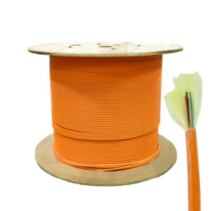 CABLE DE FIBRA ÓPTICA 12 HILOS MULTIMODO  900U LSZH PARA INTERIOR METRO NARANJA TEKLINK