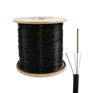 CABLE DE FIBRA ÓPTICA 4HILOS DROP SM FTTH, ACOMETIDA PLANO  LSZH  G657A2 - MENSAJERO  1000 METROS