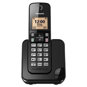 TELÉFONO ANÁLOGO INALÁMBRICO PANASONIC, ALTAVOZ, CID, DECT, NEGRO 1 AURICULAR TGC350B