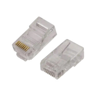 CONECTOR RJ45 CAT 5E MACHO 50 MICRONES MP-8P8C-50 BOLSA O TARRO CON 100 PCS TEKLINK