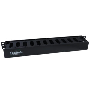 ORGANIZADOR CABLE HORIZONTAL RANURADO 1U - 1 LADO - TEKLINK