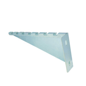 BRACKET DE PARED TIPO T (TRIÁNGULO) PARA CANASTA 12PLG  (300MM) ANCHO BICROMATADO TEKLINK