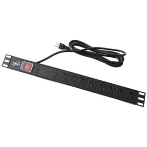 REGLETA RACK 19" ANCHO 8 TOMAS 15AMP 110V PDU 3 LUCES INDICATIVAS DE PROTECCIÓN TEKLINK