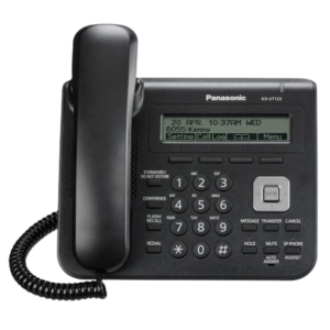 TELÉFONO PANASONIC SIP SIN TRANSFORMADOR ( 3 LÍNEAS DE PANTALLA, VOZ HD) NEGRO