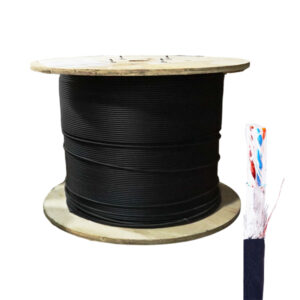 CABLE UTP TEKLINK CAT6 - EXTERIOR 23 AWG - 305M 100% COBRE CON GEL COLOR NEGRO