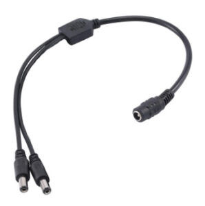 POWER SPLITTER CABLE 1 TO 2 - 1 JACK HEMBRA A 2 JACKS MACHO - CCTV TEKLINK