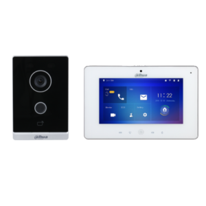 KIT VIDEOPORTERO WIFI CON VILLA IP Y MONITOR WIFI DE INTERIORES DAHUA KTW01