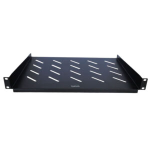BANDEJA VENTILADA 1U - 35CM PARA GABINETES 450MM O RACKS 2 POSTES)