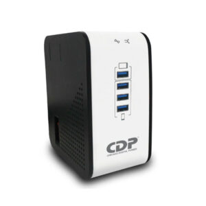 REGULADOR DE VOLTAJE CDP - 4 PUERTOS USB - 8 TOMAS SALIDA - 2 PUERTOS COAXIALES R2CU-AVR1008