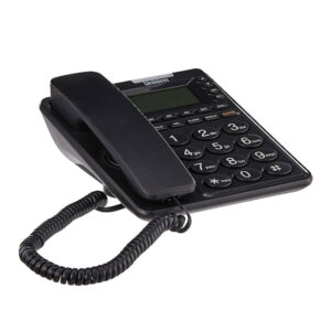 Teléfono Uniden Negro Pantalla, Lámpara Msg, CID,Botones Grandes