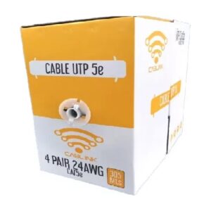 CABLE UTP 5E 4 PARES INTERIOR - BLANCO - CCA / ALEACION 305 METROS CABLINK