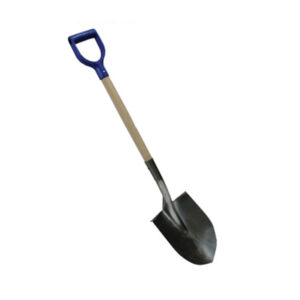 PALA PUNTA REDONDA DE MANGO CORTO - HOJA DE 12" X 9" - 14" - Imagen 1