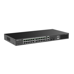 SWITCH RUIJIE-REYEE POE 28 PUERTOS 370W 24 PUERTOS POE+ 2 PUERTOS RJ45 SFP  RG-ES228GS-P