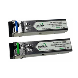 PAREJA KIT TRANSCEPTORES FIBRA SFP 1.25G SINGLE FIBER 1310/1550 20KM SM/LC MINI GBIC TEKLINK
