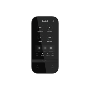TECLADO TOUCH, AUTENTICACIÓN TARJETAS PASS, TAGS, SMARTHPHONES Y CÓDIGOS, NEGRO AJAX 51905.148.BL3