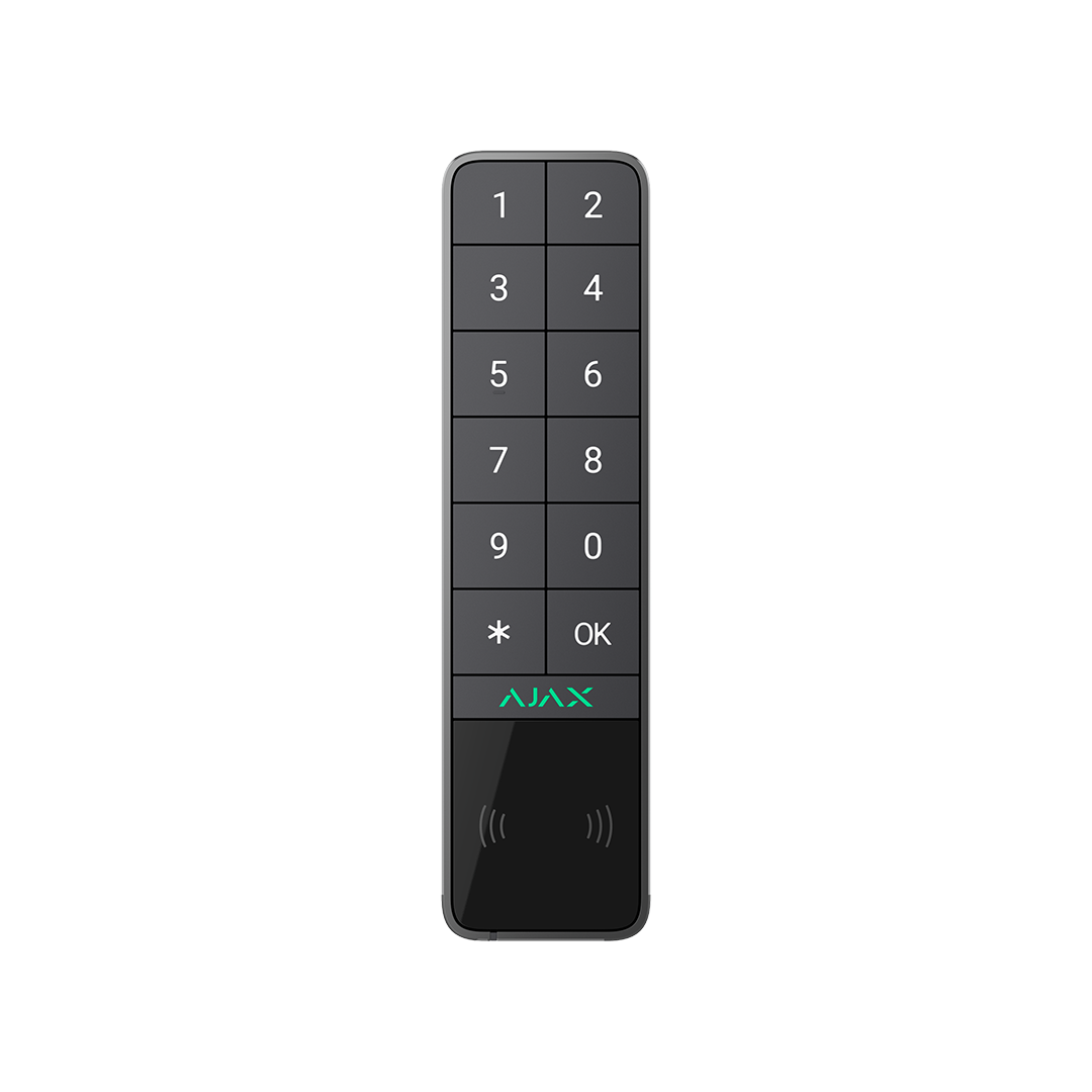 TECLADO PARA EXTERIOR TARJETAS PASS TAGS BLUETOOTH CÓDIGOS GRIS KEYPAD OUTDOOR AJAX 99975.286.GP3