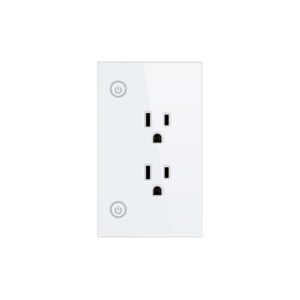 TOMA CORRIENTE EMPOTABLE INTELIGENTE WIFI 2 TOMAS 15A TEKLINK TUYA TK-SM-PW801